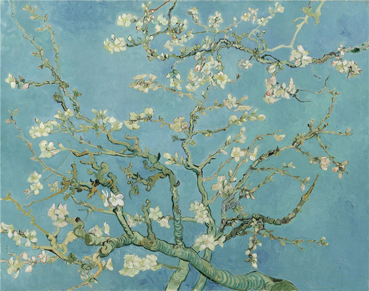 Blossoming Almond Tree Van Gogh Oil Painting